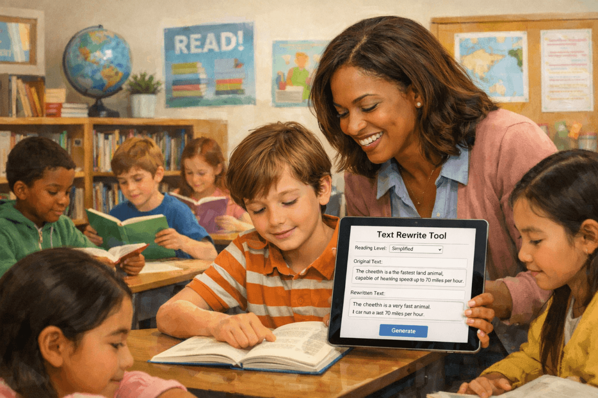 Creating Accessible Content: How a Text Leveling Tool for Teachers Helps Every Reader