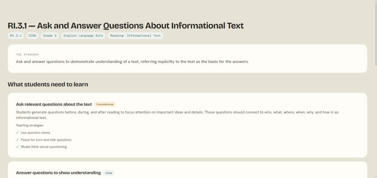 RI.3.1 Made Practical: How to Teach Third Graders to Ask, Answer, and Prove It From the Text