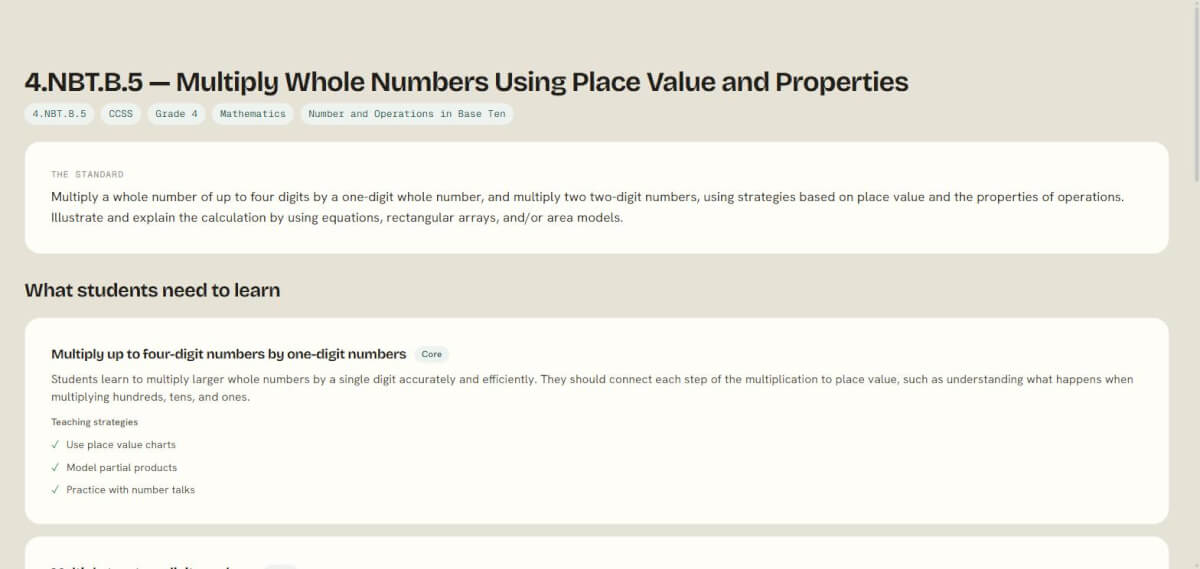4.NBT.B.5 Explained: A Strategies-First Path to Multi-Digit Multiplication in 4th Grade