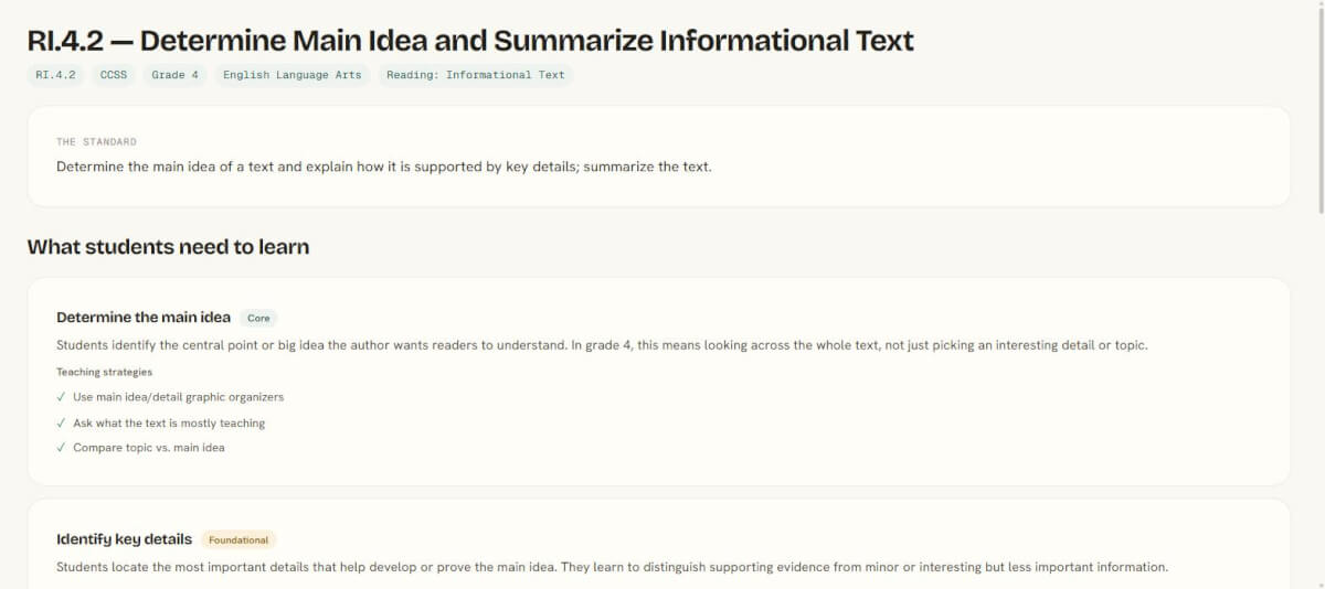 Teaching Main Idea That Sticks: Unpacking RI.4.2 for Upper Elementary
