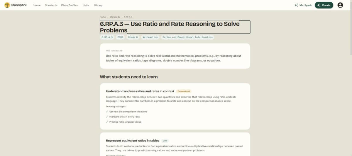 Unpacking 6.RP.A.3: Ratio Reasoning with Tables, Tape Diagrams, and Double Number Lines
